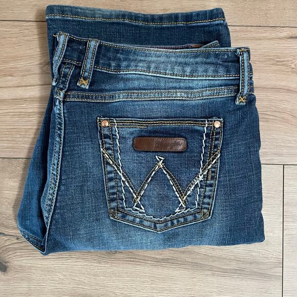 Wrangler Denim - Wrangler Bootcut Womens 15 16 Jeans Stretch Cowgirl Western Rodeo